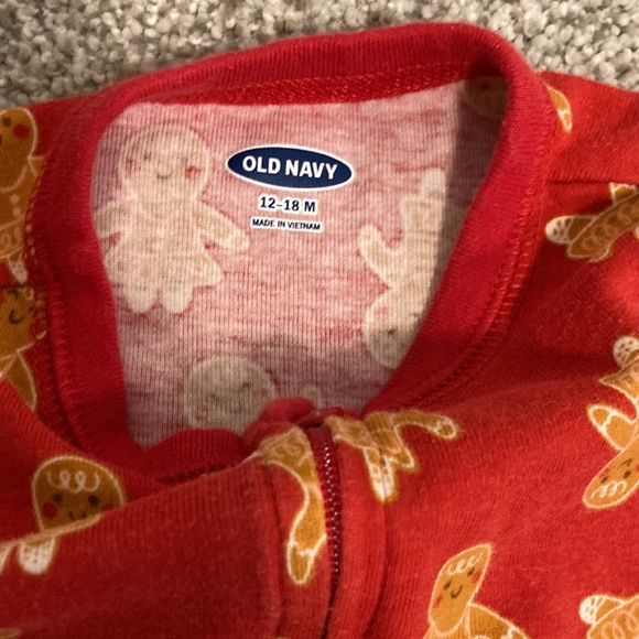 Old Navy Christmas Baby Sleeper - Picture 2 of 2